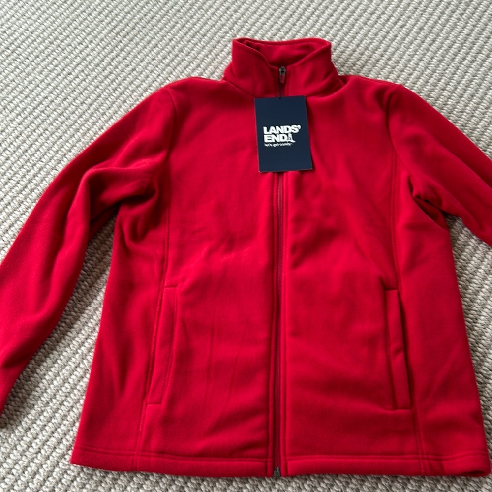 NWT red fleece jacket